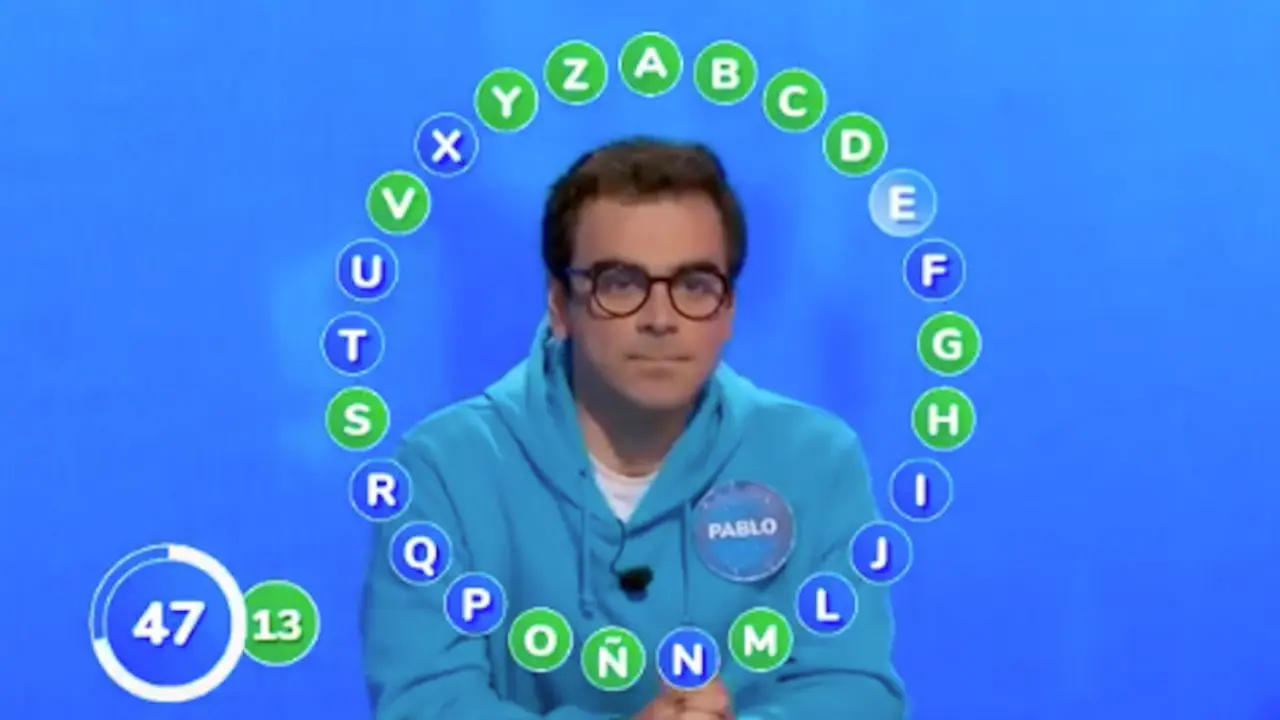 El concursante de Pasapalabra.