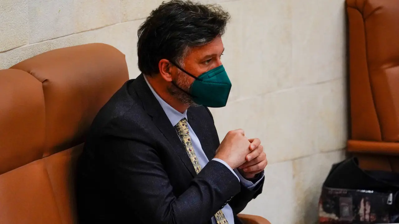 El portavoz de Vox en el Parlamento de Cantabria, Crist&oacute;bal Palacio. / Hardy