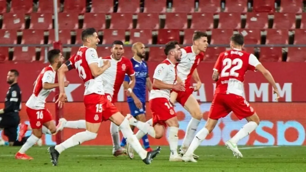 Jugadores del Girona.