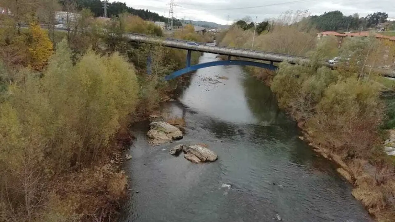 R&iacute;o Saja a la altura de Ganzo.