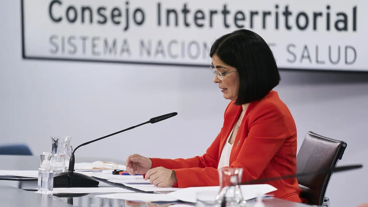 Consejo Interterritorial del Sistema Nacional de Salud at Palacio de la Moncloa in Madrid, Spain.