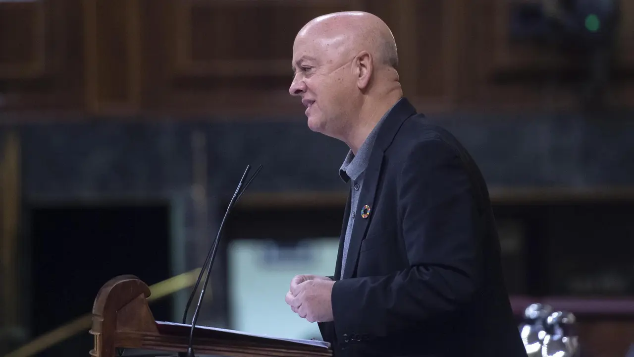 El diputado por Guip&uacute;zcoa del Grupo Parlamentario Socialista, Od&oacute;n Elorza Gonz&aacute;lez, interviene en una sesi&oacute;n plenaria en el Congreso de los Diputados, a 20 de mayo de 2021, en Madrid, (Espa&ntilde;a)