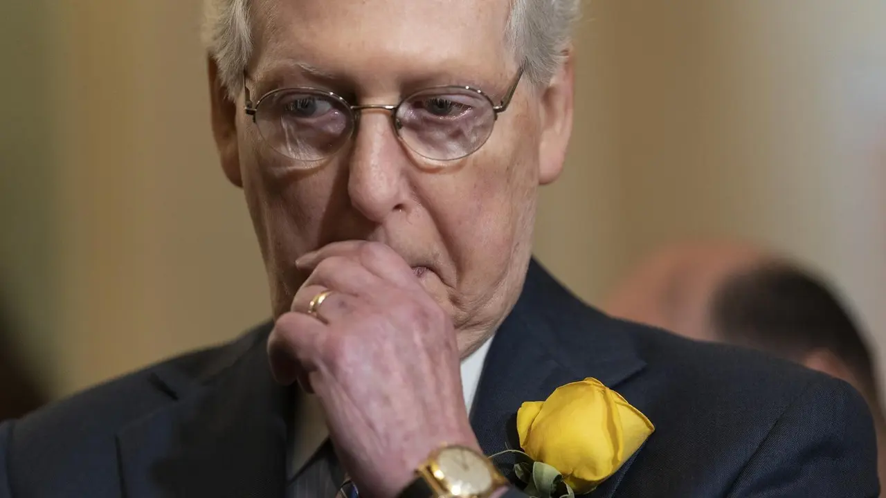 Archivo - El l&iacute;der de la minor&iacute;a republicana en el Senado, Mitch McConnell