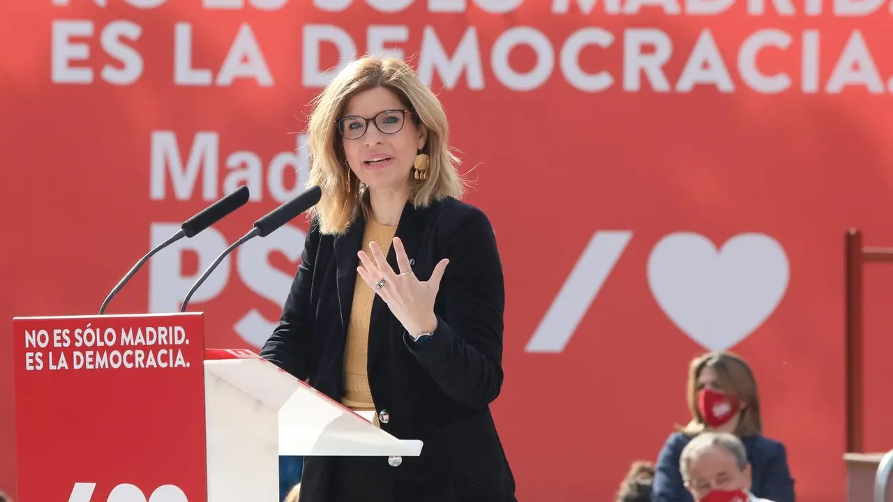 La portavoz del PSOE en la Asamblea de Madrid, Hana Jalloul 