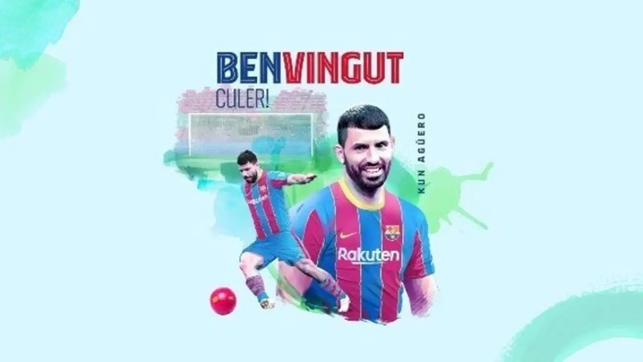 Anuncio del FC Barcelona del fichaje del delantero argentino Sergio 'Kun' Ag&uuml;ero para el primer equipo de f&uacute;tbol hasta 2023 - FCB