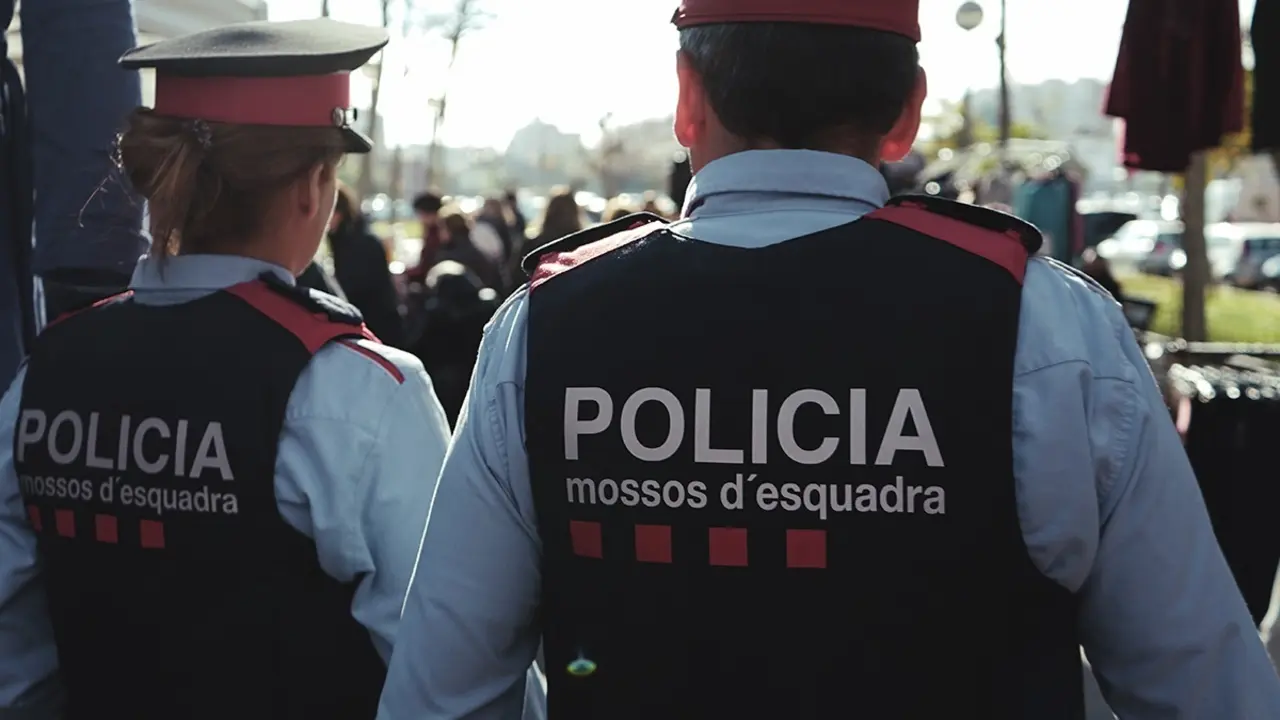 Dos Mossos d'Esquadra. Foto de archivo