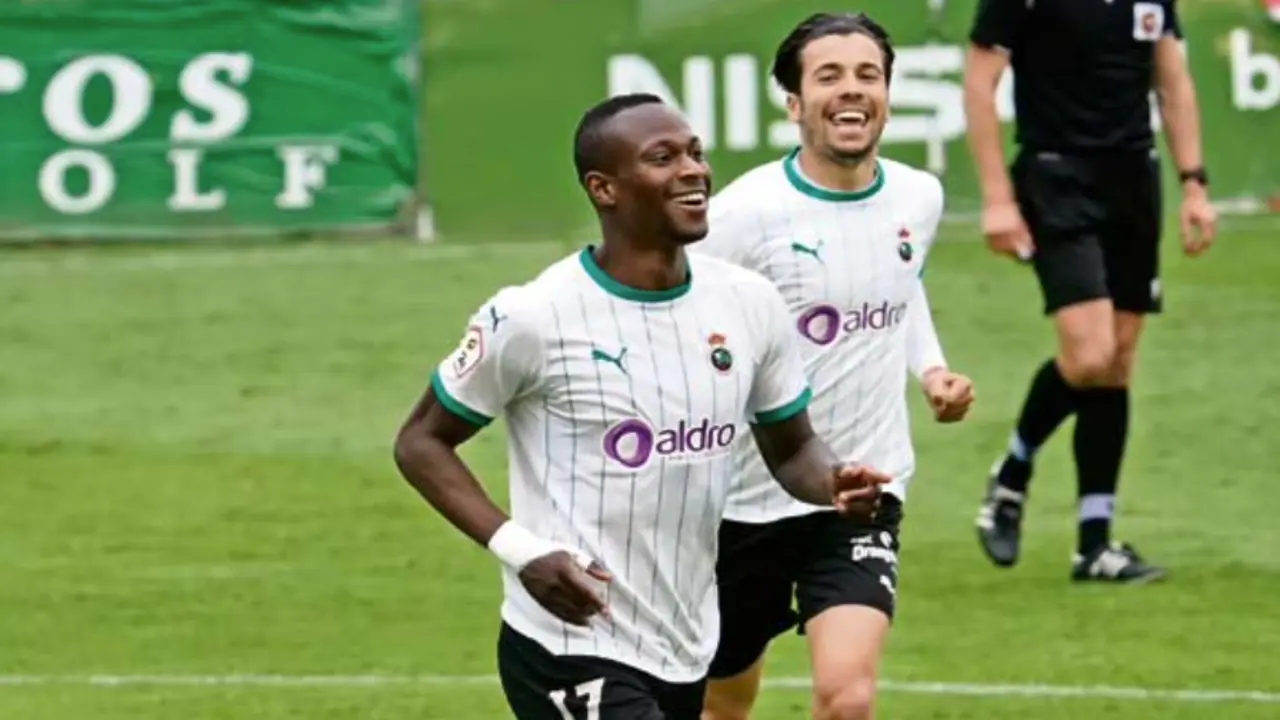 Cedric y Mart&iacute;n Solar, celebrando un gol del primero de ellos. / Hardy