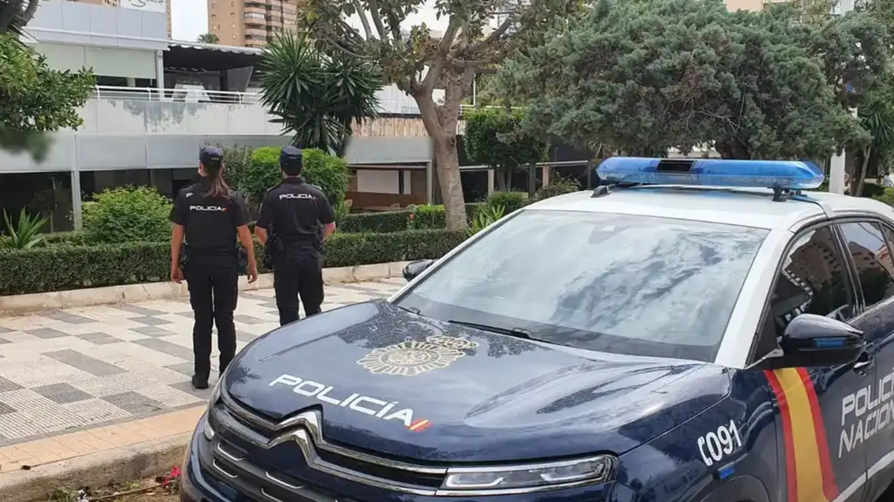 La polic&iacute;a en Pozuelo de Alarc&oacute;n, Madrid.
