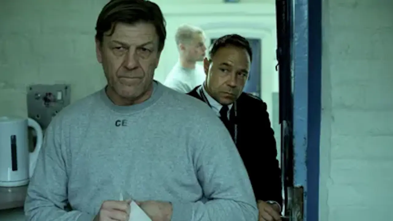 Sean Bean y Stephen Graham como Mark Cobden y Eric McNally en Time. Fotograf&iacute;a: Matt Squire/PA