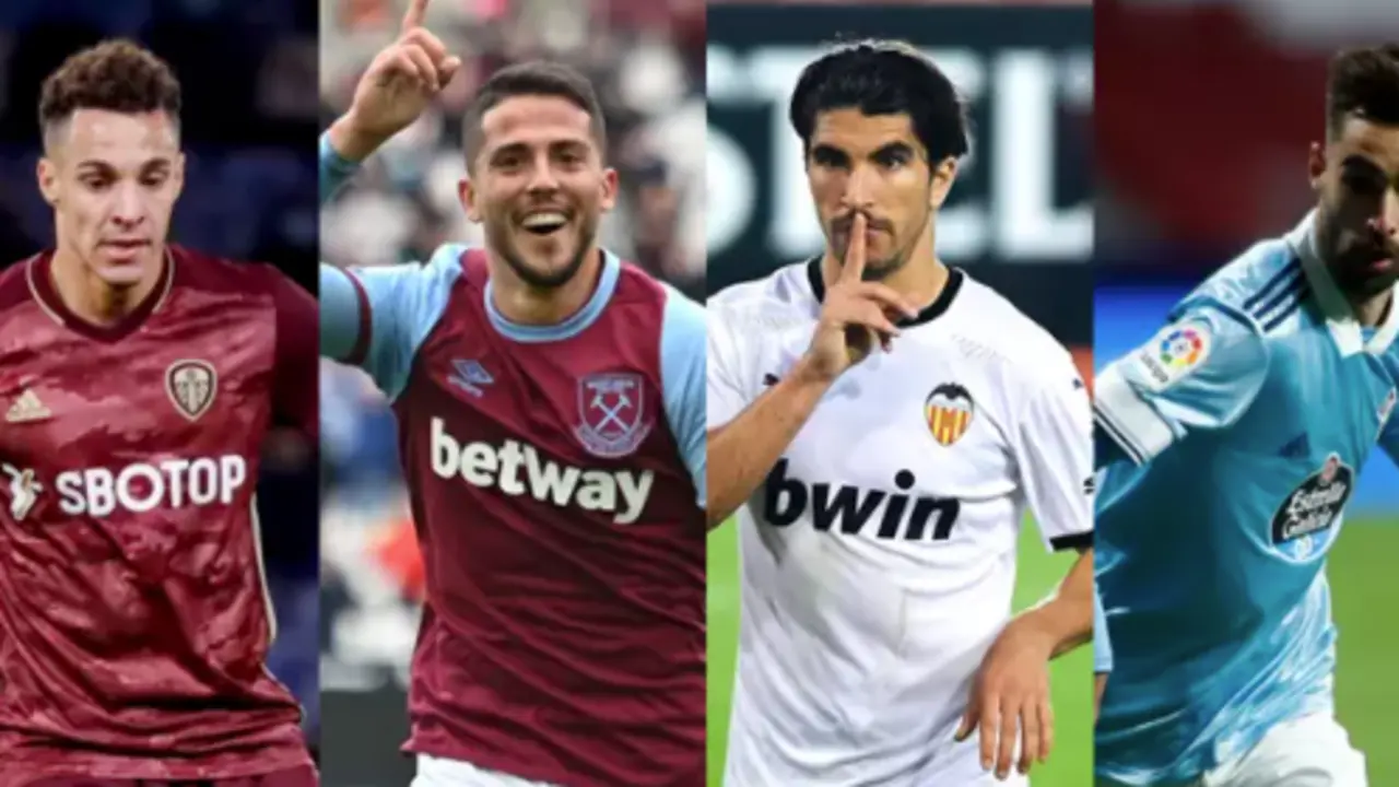 Rodrigo Moreno, Pablo Fornals, Carlos Soler y Brais M&eacute;ndez - AFP7/EUROPA PRESS