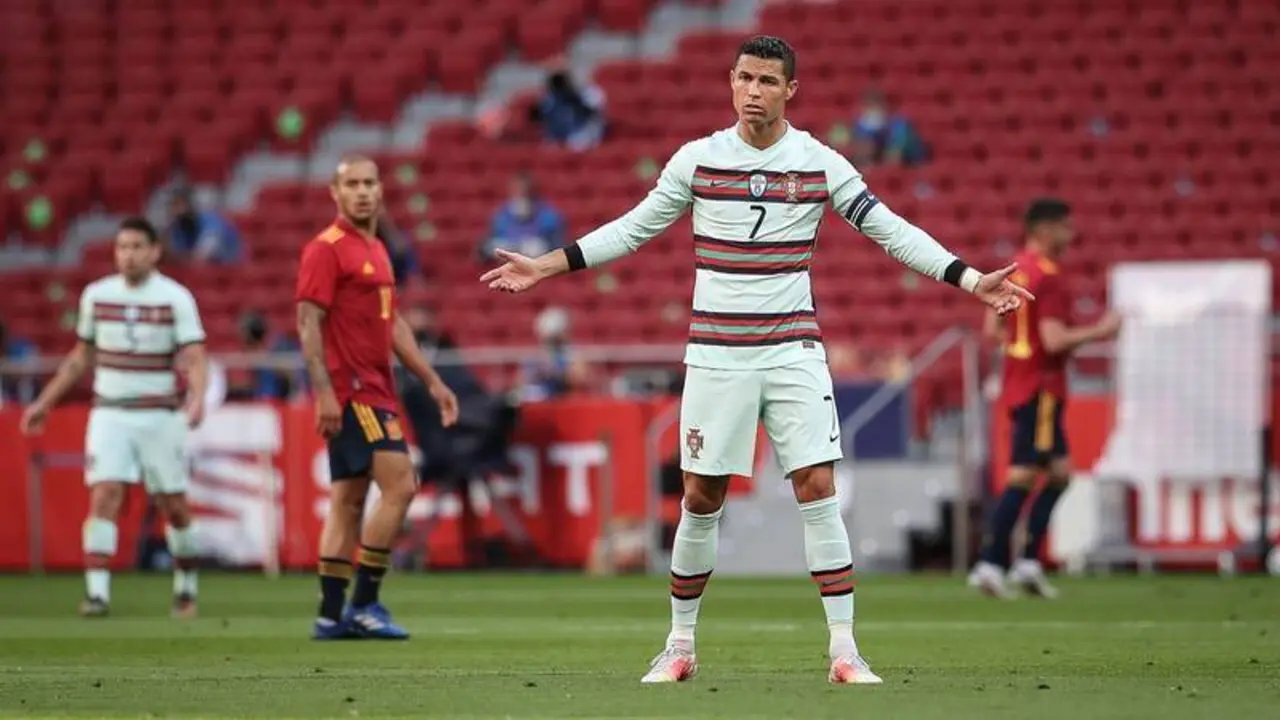 Cristiano Ronaldo en la selecci&oacute;n de Portugal.