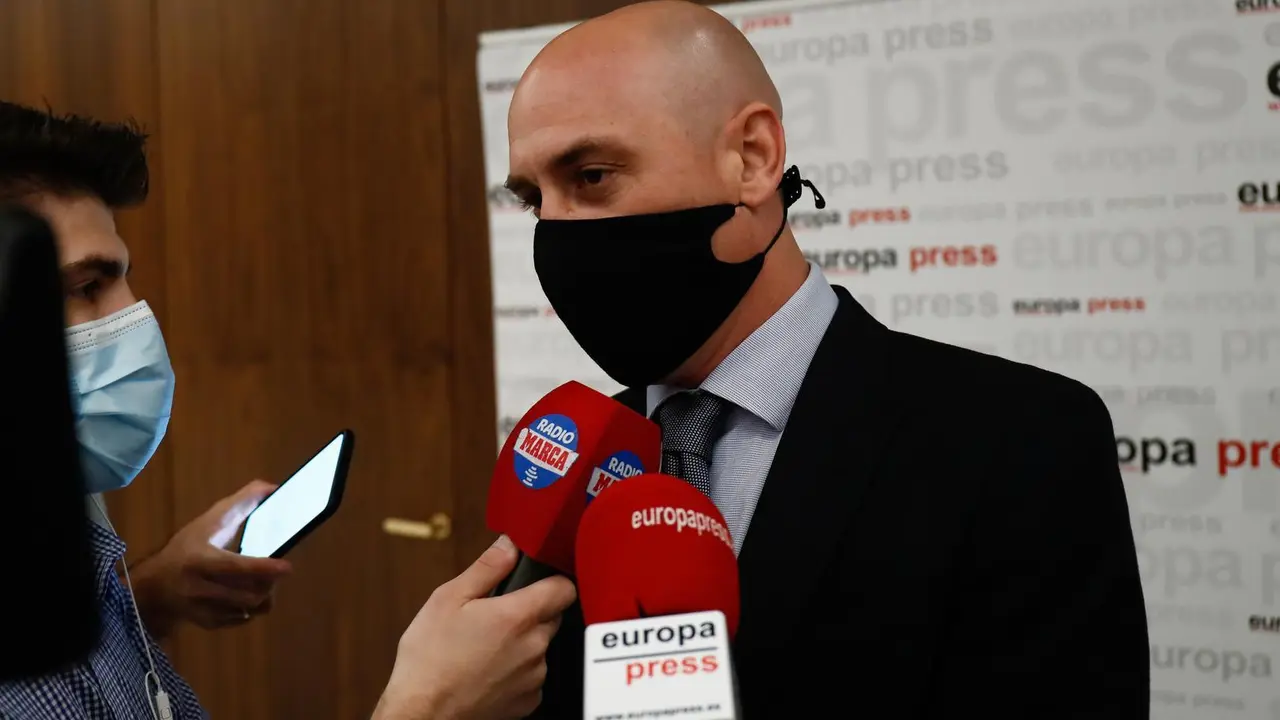 El presidente de la Real Federaci&oacute;n Espa&ntilde;ola de F&uacute;tbol (RFEF), Luis Rubiales