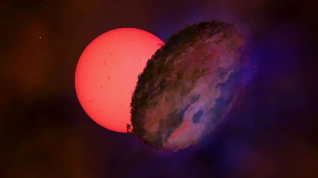 Los astr&oacute;nomos han visto una estrella gigante 'parpadeante' hacia el centro de la V&iacute;a L&aacute;ctea, a m&aacute;s de 25.000 a&ntilde;os luz de distancia.