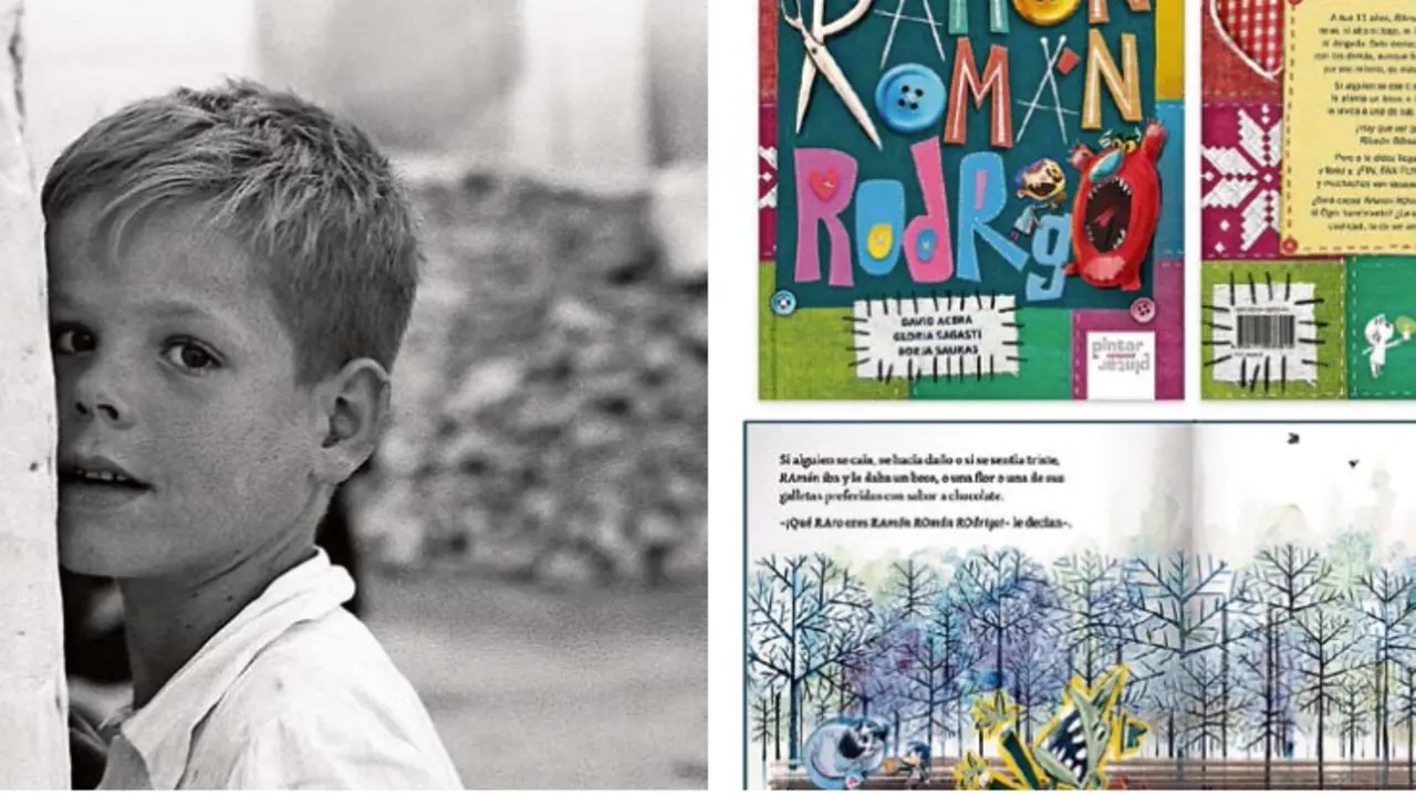 Detalle de los libros &lsquo;Los ingratos&rsquo; de Pedro Sim&oacute;n (i) y &lsquo;Ram&oacute;n Rom&aacute;n Rodrigo&rsquo; de David Acera (d) que estar&aacute;n este fin de semana en la Feria del libro de Santander y Cantabria. / alerta