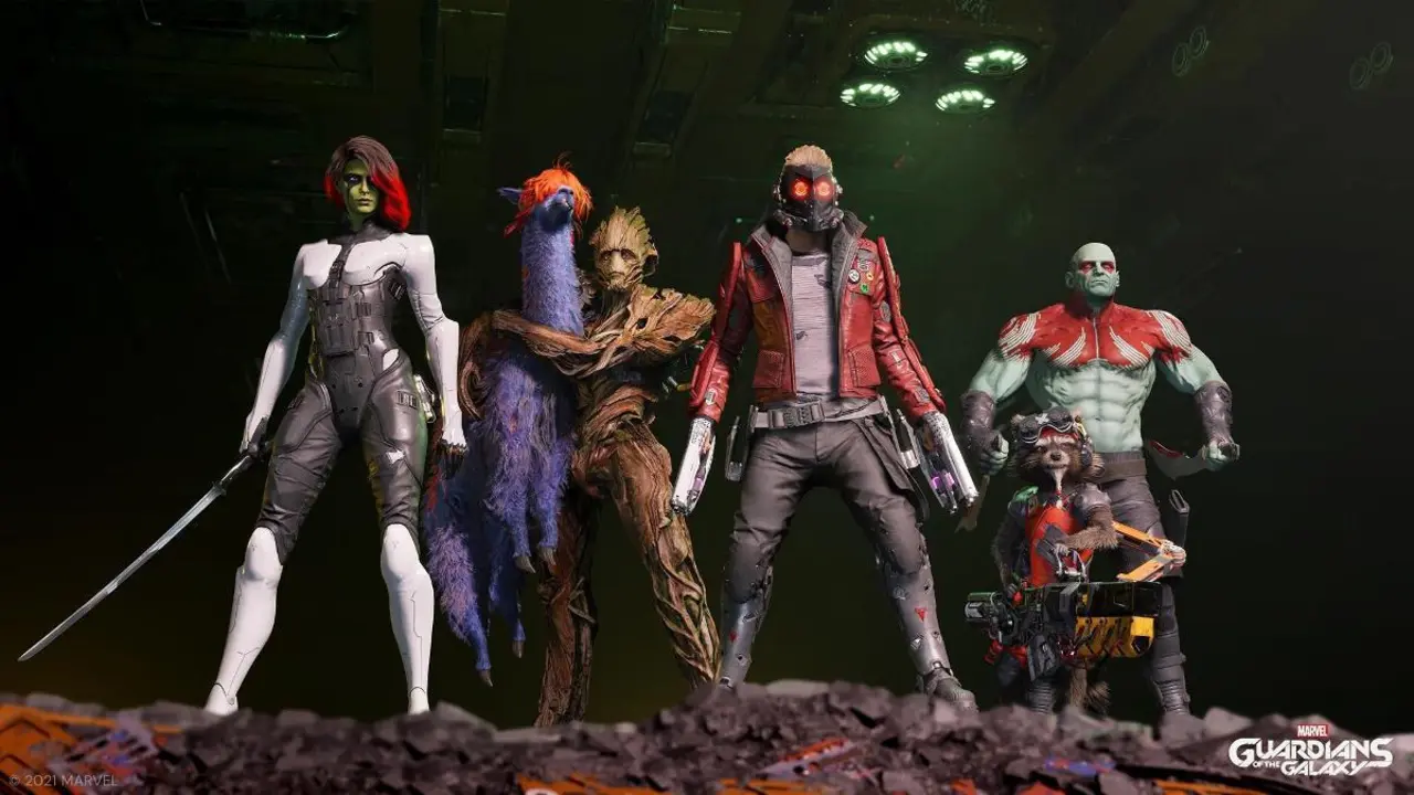 Captura de imagen del videojuego "Marvel's Guardians of the Galaxy" (Guardianes de la Galaxia) cedida por Eidos-Montr&eacute;al y Marvel Entertainment. EFE/foto cedida