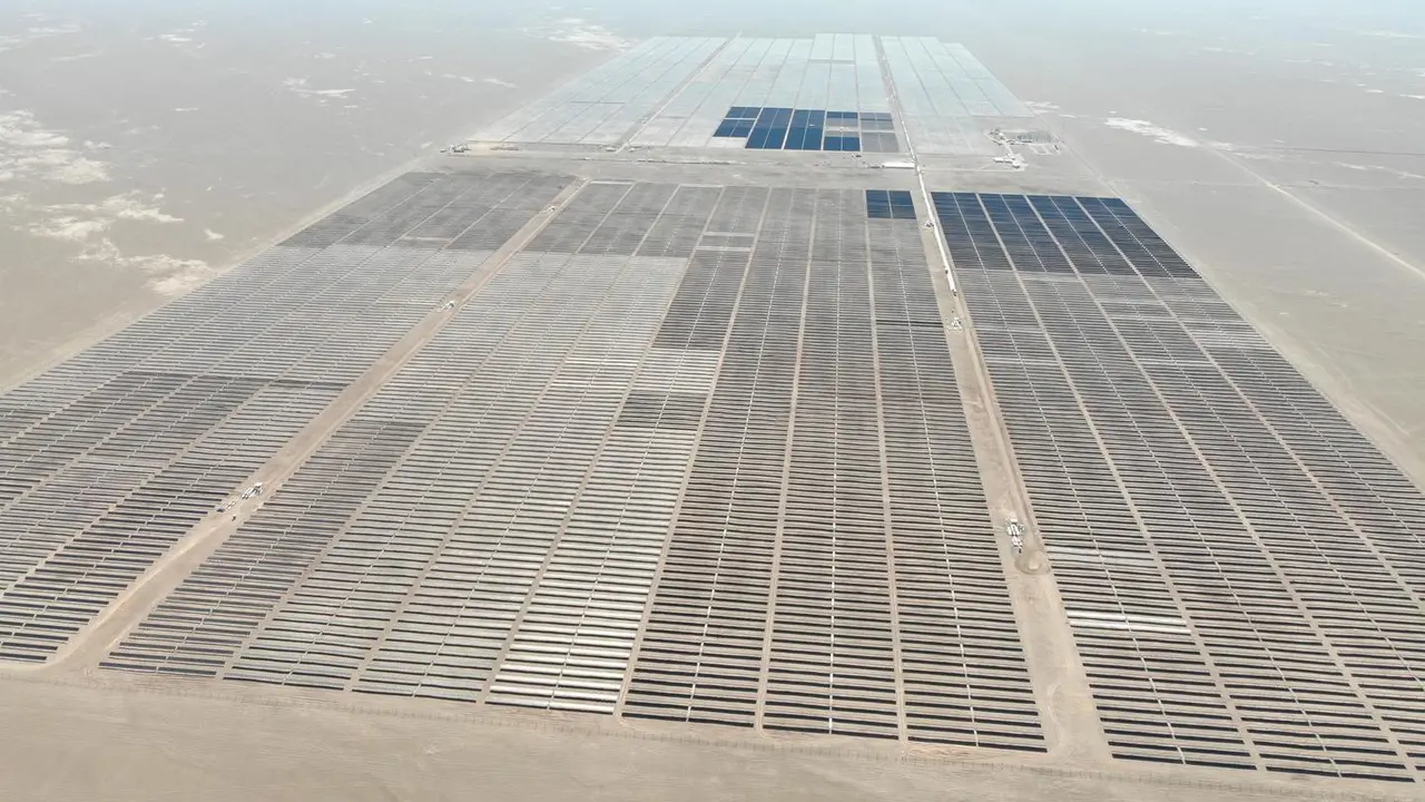 Archivo - Imagen de la planta solar "Granja"  puesta en marcha por Solarpack en Chile.