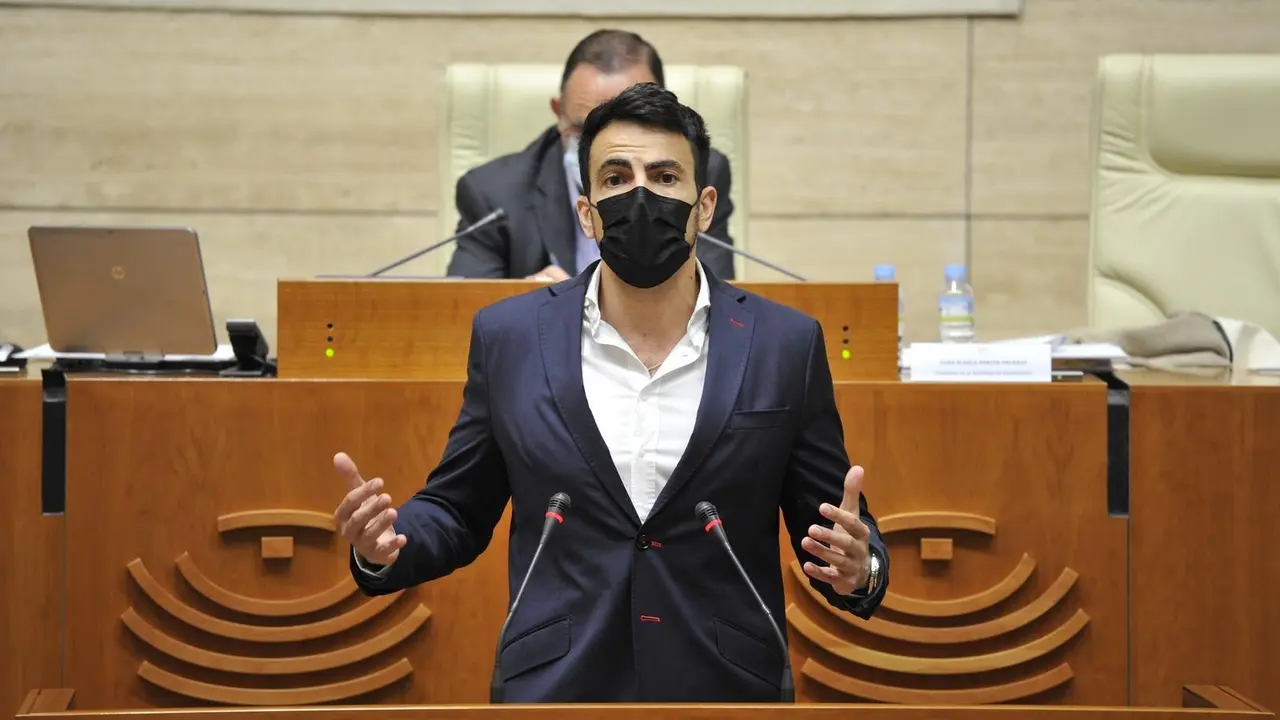El diputado de Cs David Salazar, en la Asamblea.