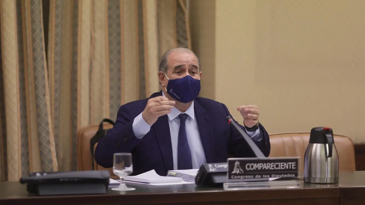 El director general de la Polic&iacute;a, Francisco Pardo Piqueras, comparece en la Comisi&oacute;n de Interior del Congreso el pasado 26 de mayo