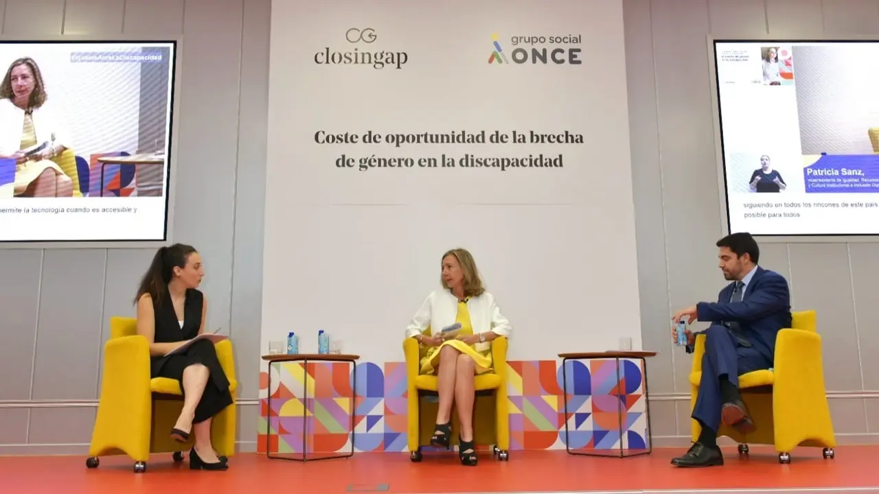 Presentaci&oacute;n del &uacute;ltimo informe del cl&uacute;ster ClosinGap, que analiza la brecha de g&eacute;nero en la discapacidad y que ha sido elaborado por Grupo Social ONCE en colaboraci&oacute;n con Afi e ILUNION.