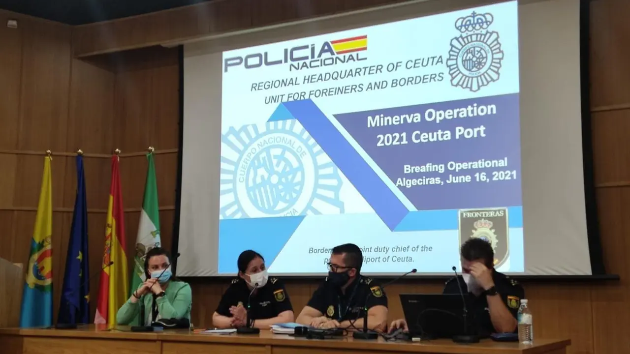 Agentes de la Polic&iacute;a y de Frontex activan el Operativo Minerva 2021 en los puertos de Algeciras, Ceuta y Tarifa