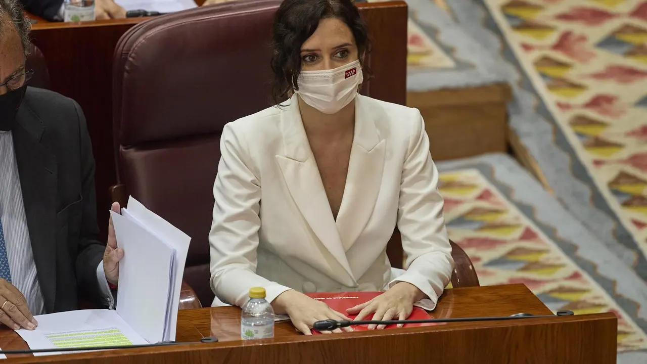 La presidenta en funciones de la Comunidad de Madrid, Isabel D&iacute;az Ayuso