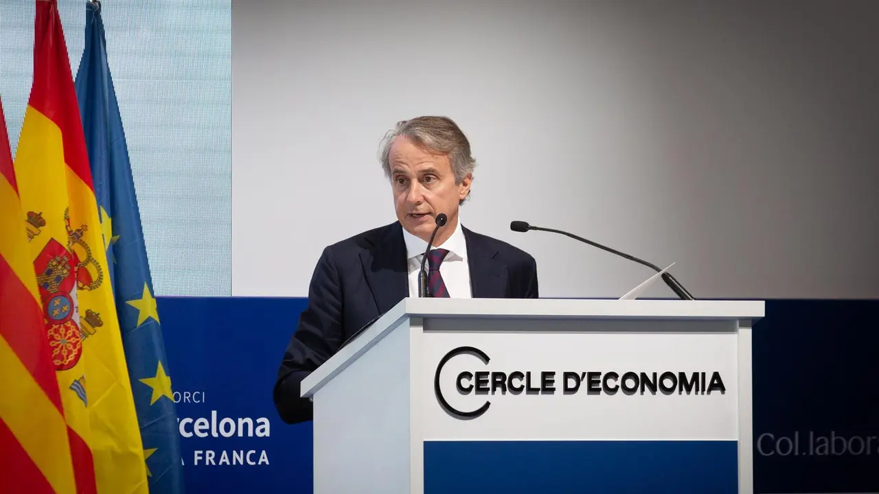 El presidente del Cercle d'Economia, Javier Faus, interviene en la tercera sesi&oacute;n de la XXXVI Reuni&oacute;n del Cercle d'Economia, a 18 de junio de 2021, en Barcelona, Catalu&ntilde;a, (Espa&ntilde;a). Las jornadas, bajo el t&iacute;tulo 'La gran reconstrucci&oacute;n, retos y oportunidad
