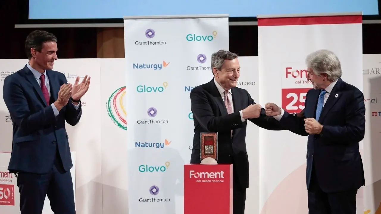 Draghi se&ntilde;ala los planes nacionales de recuperaci&oacute;n como "emblema de una idea conjunta de futuro"