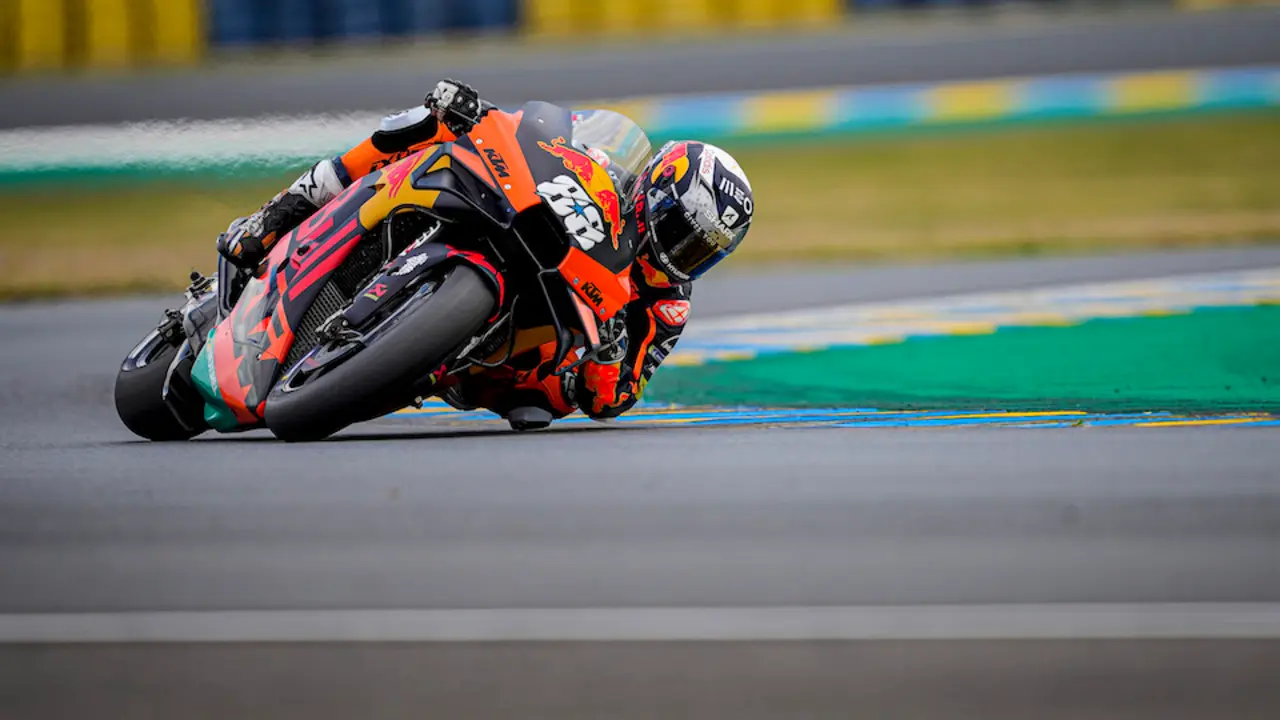 88 Oliveira Miguel (prt), Red Bull KTM Factory Racing, KTM RC16, action during the 2021 MotoGP SHARK Grand Prix de France, French Grand Prix from May 14 to 16, 2021 on the Circuit of Le Mans, in France - Photo Studio Milagro / DPPI
AFP7  / Europa Press
15/5/2021 ONLY FOR USE IN SPAIN