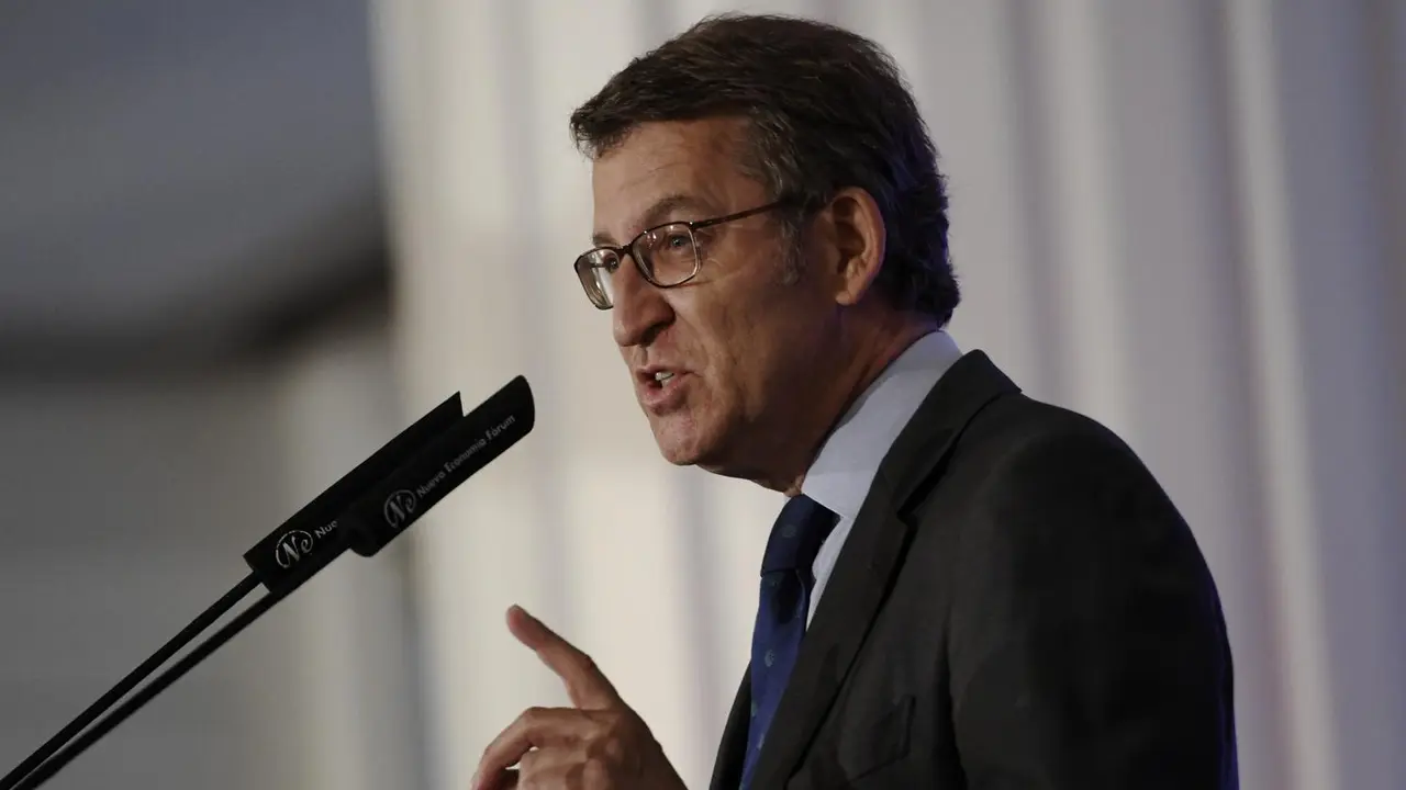 El presidente de la Xunta de Galicia, Alberto N&uacute;&ntilde;ez Feijoo, interviene en un desayuno informativo organizado por Nueva Econom&iacute;a Forum, 