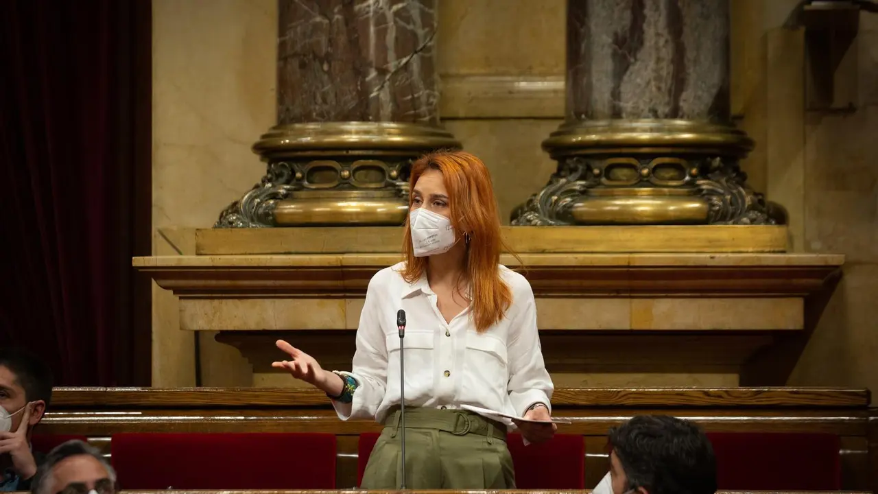 Archivo - La l&iacute;der de los comuns en el Parlament, J&eacute;ssica Albiach