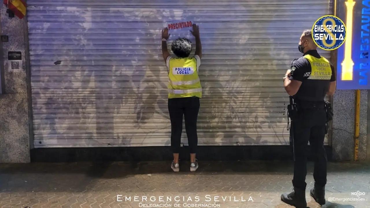 Local precintado por vender alcohol para consumo en la v&iacute;a p&uacute;blica