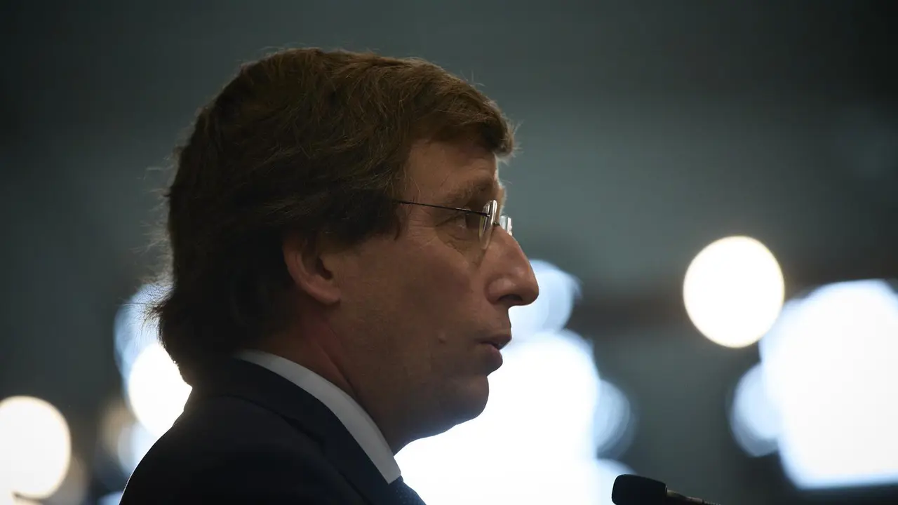 El alcalde de Madrid, Jos&eacute; Luis Mart&iacute;nez-Almeida, interviene en la presentaci&oacute;n de la Semana Xacobeo 21