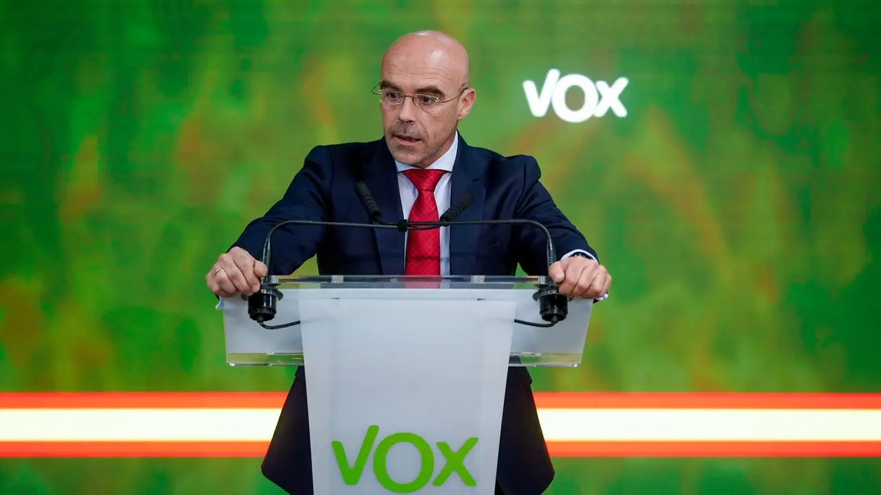 El vicepresidente primero de Acci&oacute;n Pol&iacute;tica y eurodiputado de VOX, Jorge Buxad&eacute;