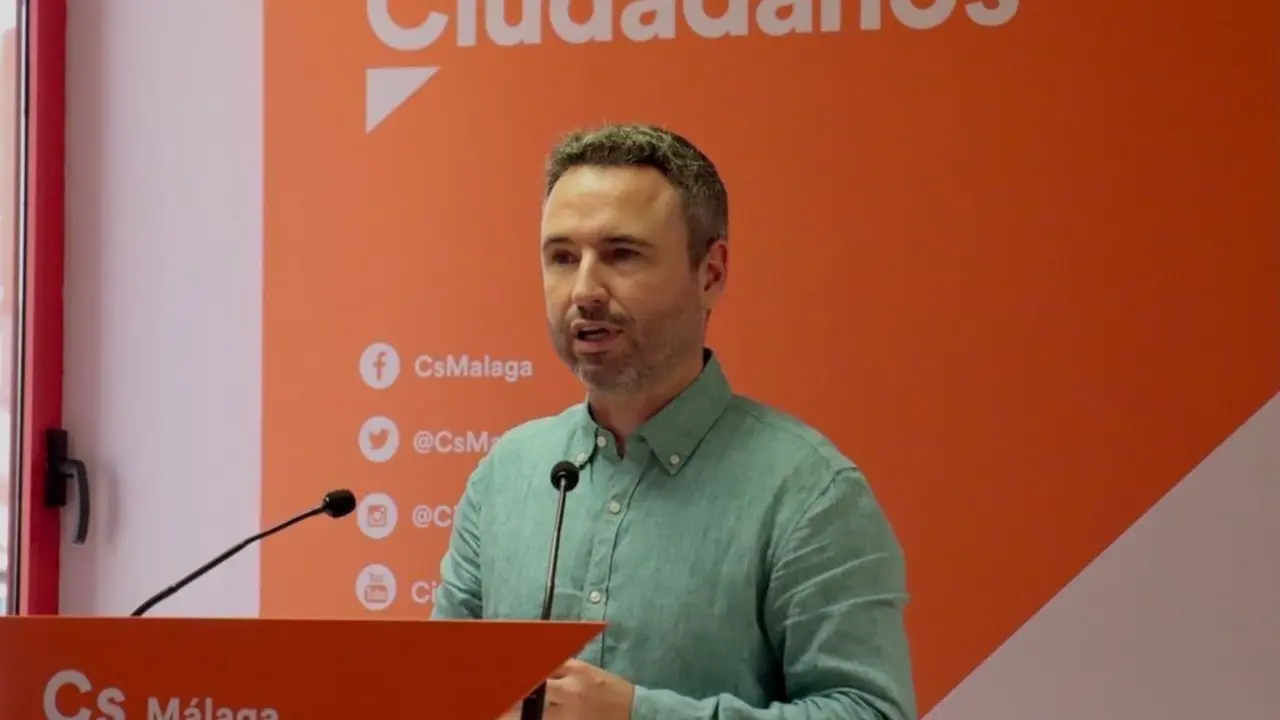 El coordinador de Ciudadanos en M&aacute;laga y diputado en el Congreso, Guillermo D&iacute;az.