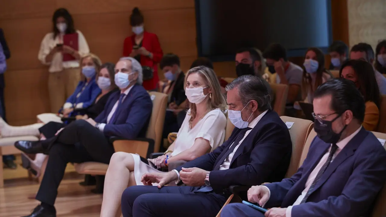 El consejero de Presidencia, Justicia e Interior, Enrique L&oacute;pez, y otros consejeros en la toma de posesi&oacute;n del Consejo de Gobierno de la Comunidad de Madrid de la XII Legislatura, a 21 de junio de 2021, en la Real Casa de Correos, Madrid, (Espa&ntilde;a).