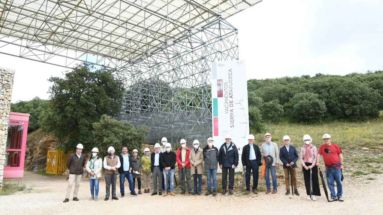 El Patronato de la Fundaci&oacute;n Atapuerca reunido este lunes.