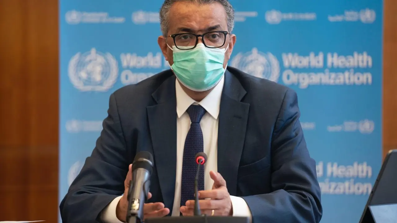 Archivo - El director general de la Organizaci&oacute;n Mundial de la Salud (OMS), Tedros Adhanom Ghebreyesus, durante la reuni&oacute;n del Comit&eacute; de Emergencias de la OMS. En Ginebra (Suiza), a 14 de enero de 2021.