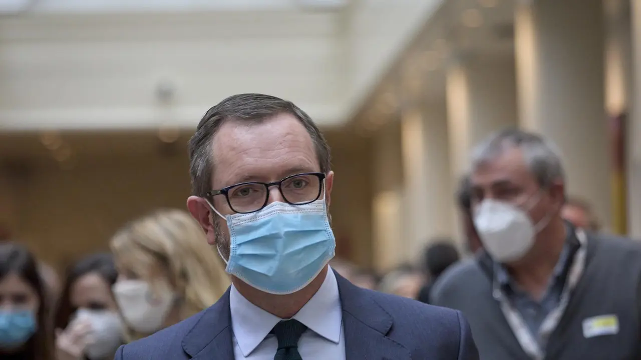 Archivo - El portavoz del Grupo Popular en el Senado, Javier Maroto, se dirige a una sesi&oacute;n de control al Gobierno en la C&aacute;mara Alta, a 13 de abril de 2021, en Madrid (Espa&ntilde;a). Este martes el Ejecutivo se enfrenta en la C&aacute;mara Alta a preguntas de la oposi