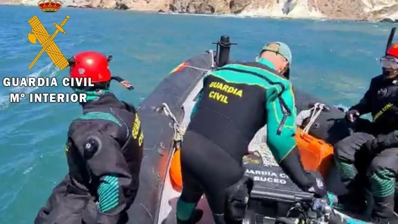 Especialistas de la Guardia Civil en un rescate