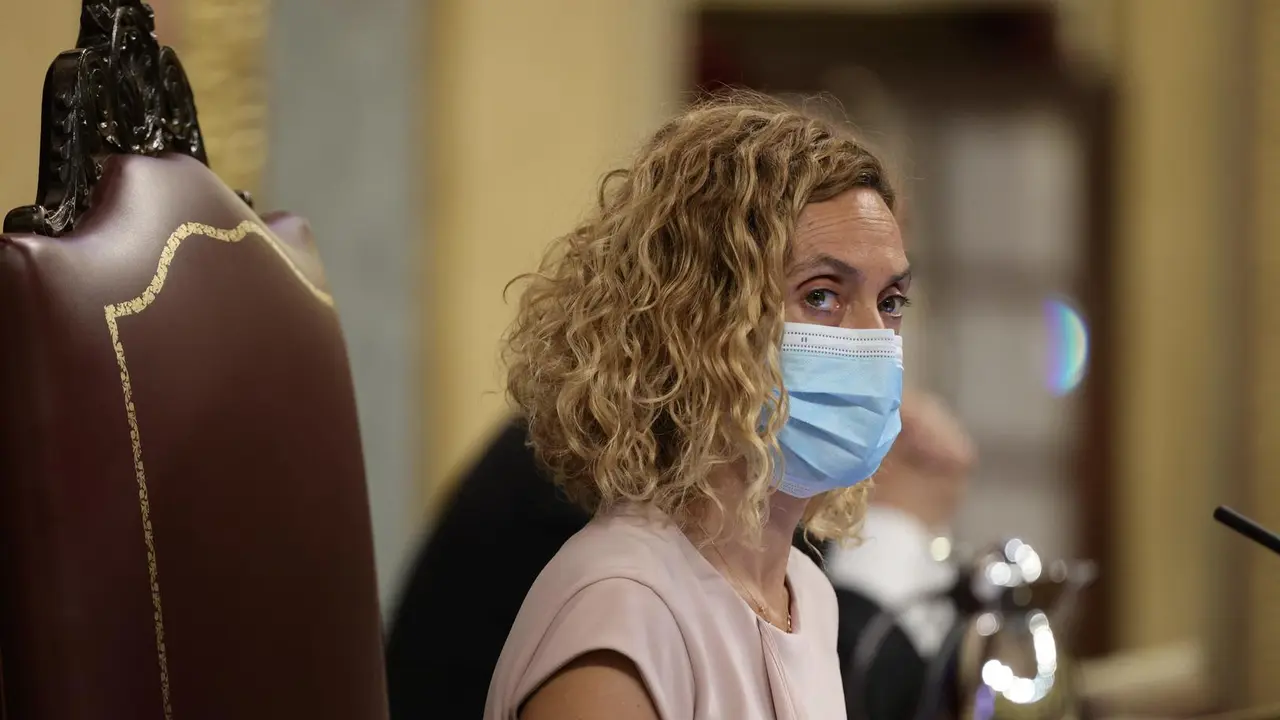 La presidenta del Congreso de los Diputados, Meritxell Batet, en una sesi&oacute;n de control en el hemiciclo.