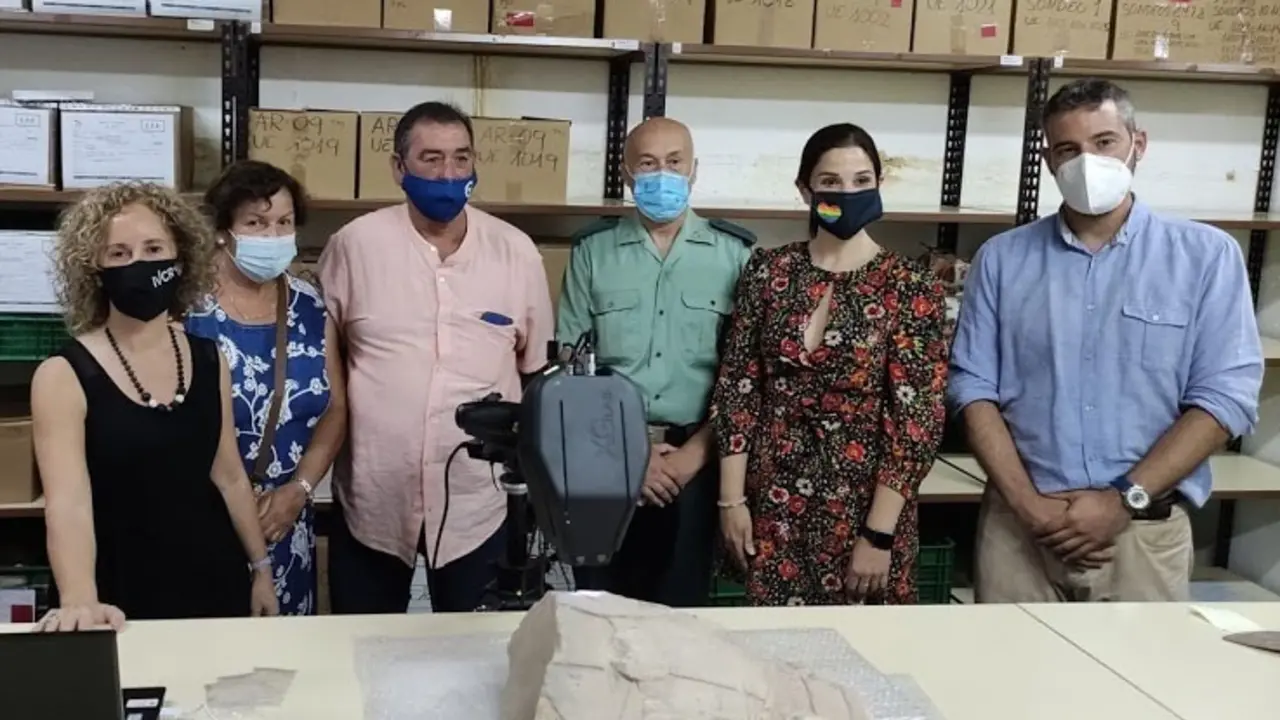El IVCR+i analiza una talla de piedra de la &eacute;poca &iacute;bera en colaboraci&oacute;n con el Museo Arqueol&oacute;gico de Historia de Elche