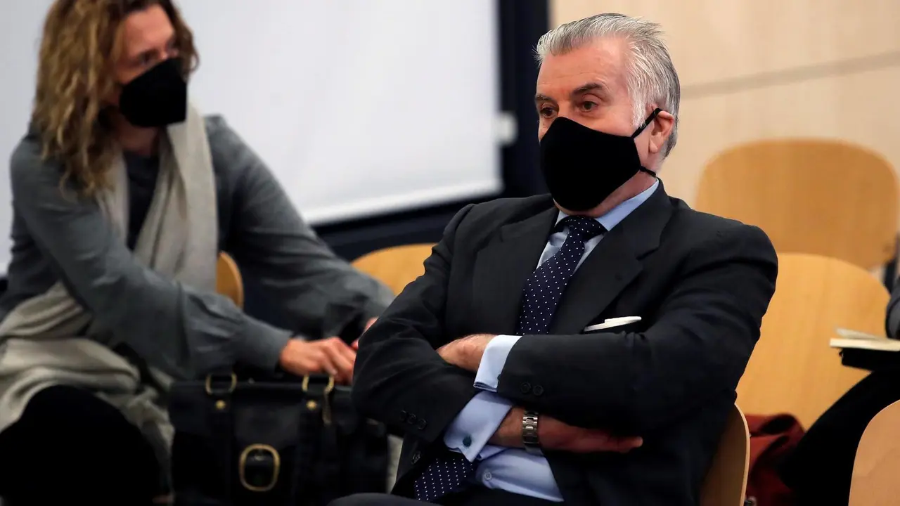 Archivo - El extesorero del PP Luis B&aacute;rcenas durante el juicio por la presunta caja 'b' del PP
