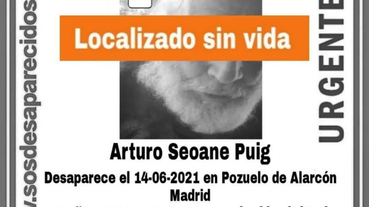 Localizan sin vida al anciano con Alzh&eacute;imer desaparecido hace ocho d&iacute;as en Pozuelo de Alarc&oacute;n