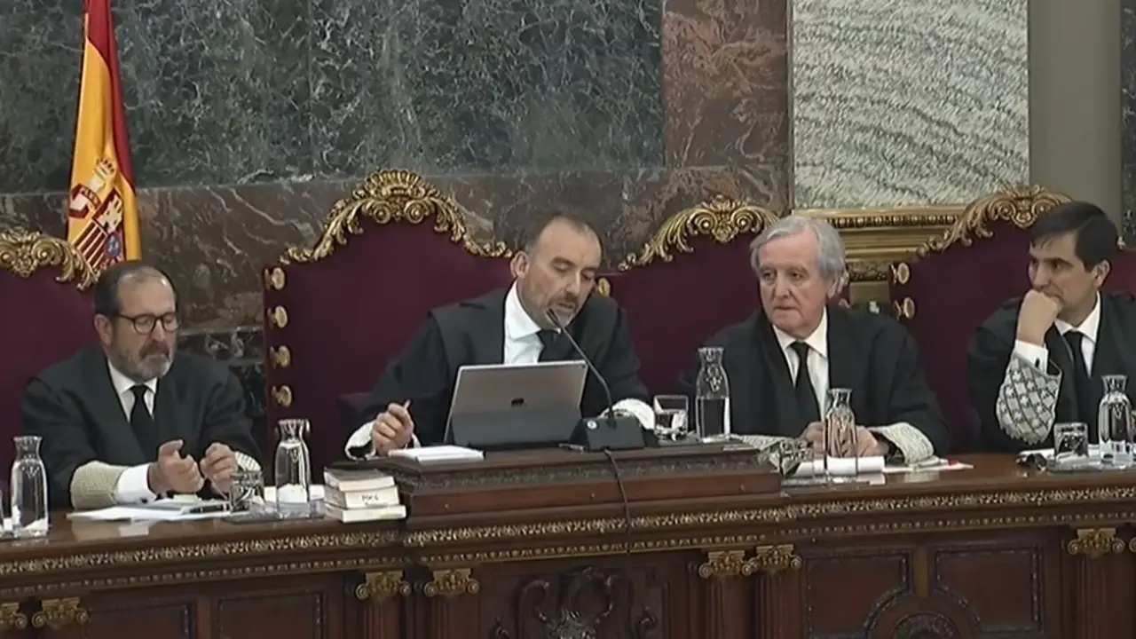 Archivo - El jutge Manuel Marchena durant el judici del proc&eacute;s al Tribunal Suprem