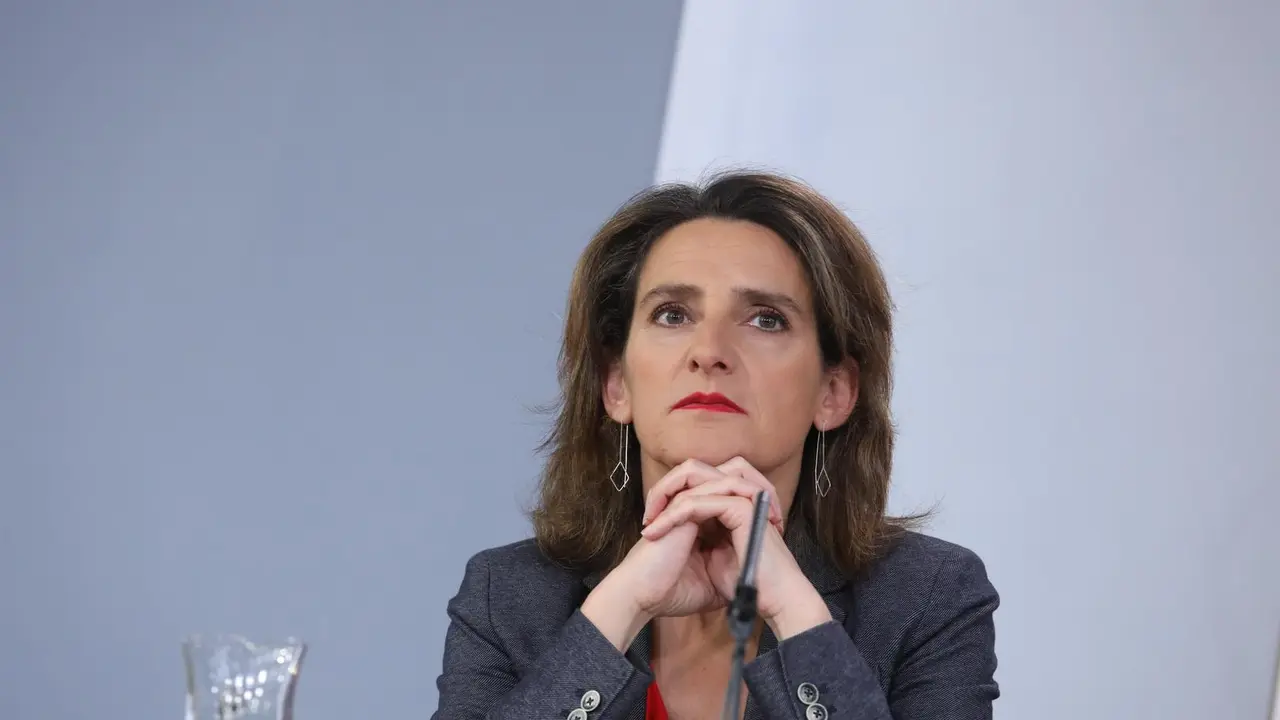 Archivo - La ministra de Transici&oacute;n Ecol&oacute;gica, Teresa Ribera, durante su comparecencia ante los medios de comunicaci&oacute;n tras la reuni&oacute;n del Consejo de Ministros en Moncloa.