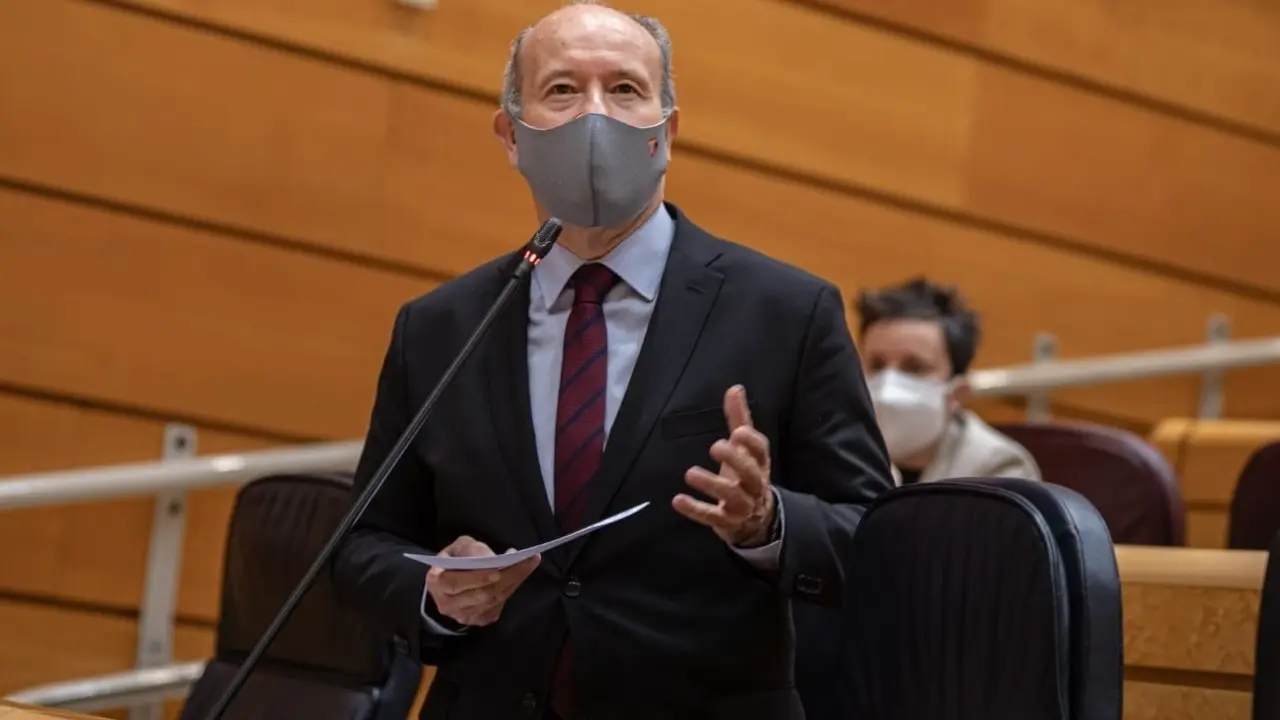Archivo - El ministro de Justicia, Juan Carlos Campo, en el Senado.