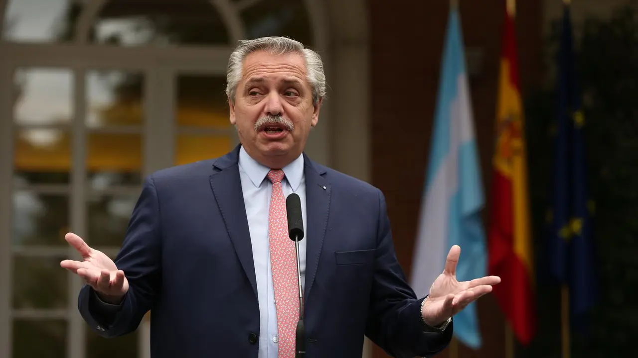 Archivo - El presidente de la Rep&uacute;blica Argentina, Alberto Fern&aacute;ndez 
