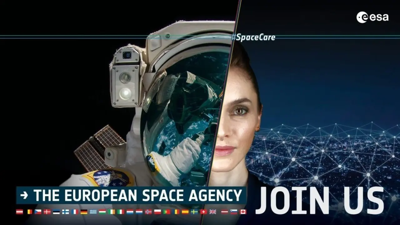 Archivo - Cartel de la ESA para la selecci&oacute;n de astronautas