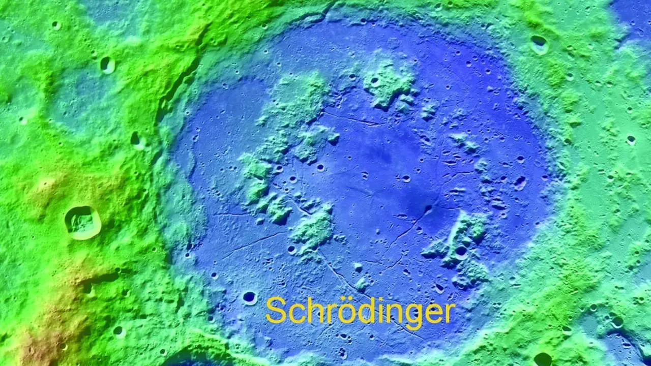 Cuenca Schrodinger, donde llegar&iacute;an las primeras sondas de la NASA en la cara oculta de la Luna