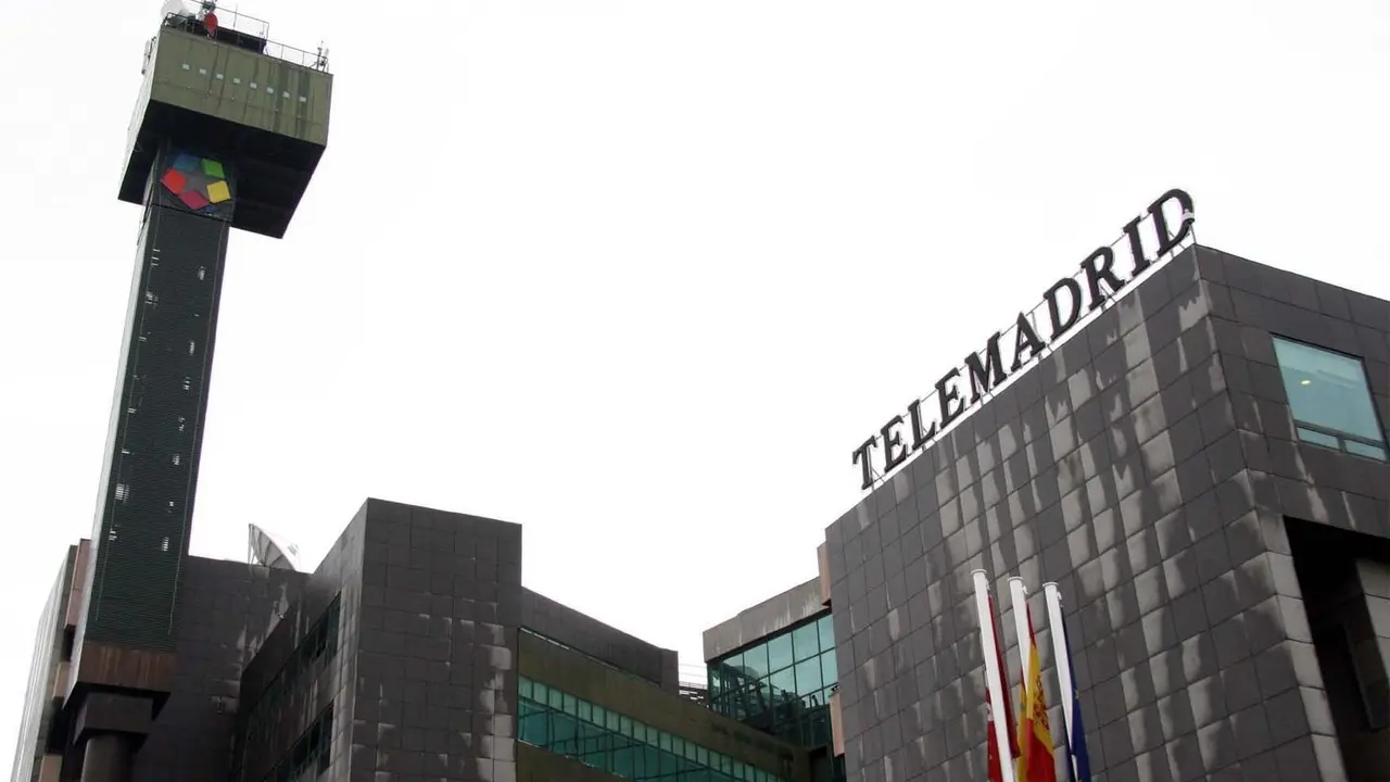 Archivo - Imagen de recurso del exterior de la sede de Telemadrid.